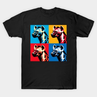 Hyena Harmony: A Pop Art Spectacle T-Shirt